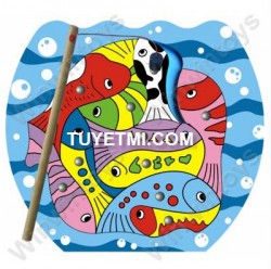 Bộ câu cá gỗ có nam châm Đức Thành Win Win Toys