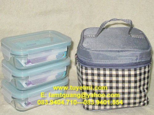 Set lunch box Glasslock thủy tinh cao cấp