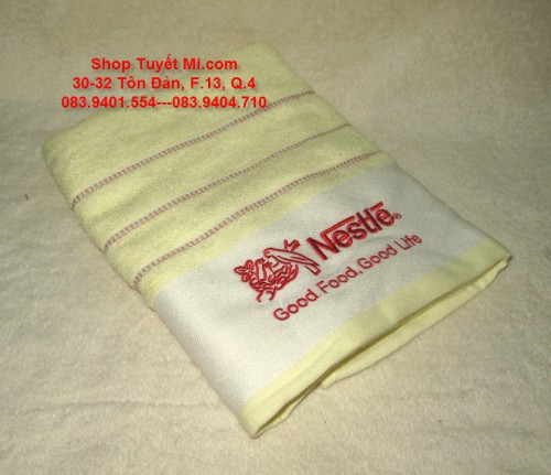 Khăn tắm cotton 50cm x 100cm Nestle vàng