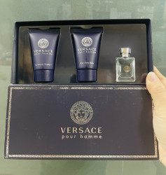 Thanh LÝ Bộ giftset nước hoa Versace Pour Homme 3pcs MEN