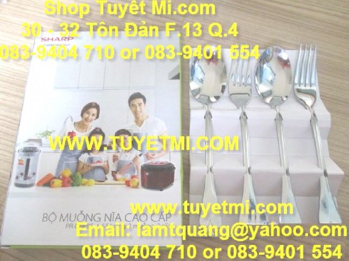 Bộ muỗng nĩa cao cấp Sharp