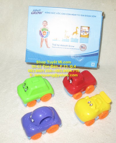 Bộ 4 xe mini chạy trớn sắc màu Abbott