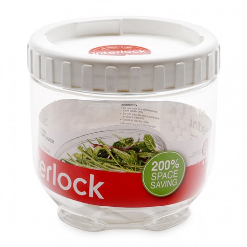 Hộp đựng thực phẩm Interlock Lock & Lock INL401W 620ml WHITE