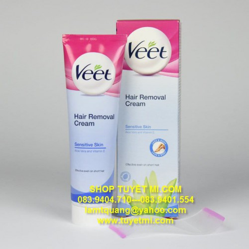 Kem tẩy lông Veet 200ml dành cho da nhạy cảm hương lô hội FRANCE