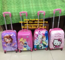 Vali nhựa kéo cao cấp cho bé GIRL