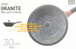 Chảo Granite 30cm sâu lòng Lock n Lock CCH305 Dùng được bếp từ