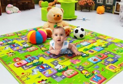 Thảm chơi 2 mặt cho bé Maboshi 1m8 x 2m0