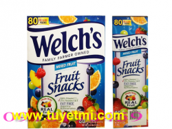 Kẹo dẻo trái cây Welch\'s Fruit Snacks Mixed Fruit 80 gói USA