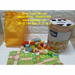Bộ lắp ghép chữ số bằng gỗ cao cấp FRISO