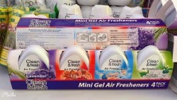 Set 4 Mini Gel Air Fresheners thơm phòng khử mùi Korea 240g