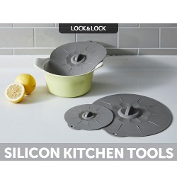 Set 3 nắp đậy Silicone dày cao cấp Lock & Lock LLT028