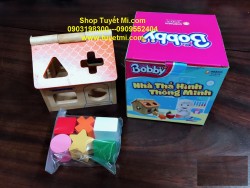 Nhà thả hình gỗ 6 khối quà tặng Bobby