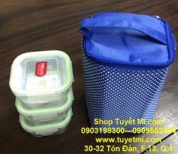 Set Lunch Bag thủy tinh cao cấp The Glass Korea XANH