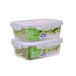 Combo 2 hộp thủy tinh Lock&Lock 630ml