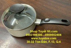 Nồi quánh đá Lock n Lock có nắp kính 16cm DÙNG BẾP TỪ