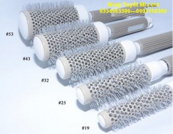 Lược tròn ống nhôm để sấy tóc