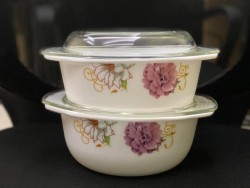 Thố sứ thuỷ tinh có nắp Opal cao cấp