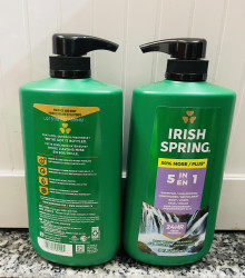 Sữa Tắm Gội Irish Spring 5in1 chai to có vòi 887ml