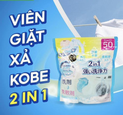 Túi 50 Viên giặt xả 3D Kobe Nhật