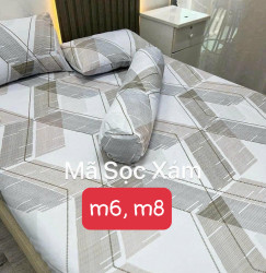 Set Ga, vỏ gối 4 món chất Tencel siêu đẹp 1m8 x 2m