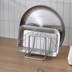 Set 2 Kệ để thớt, gác nắp nồi inox